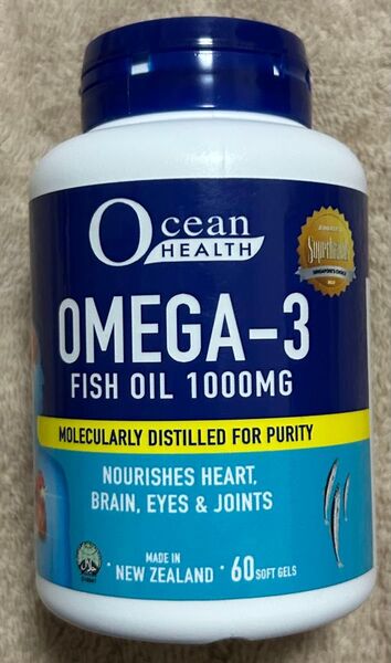 Ocean Health オメガ3 フィッシュオイル 1000mg 60粒