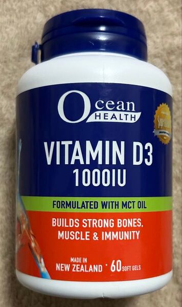 Ocean Health ビタミンD3 1000IU 60粒