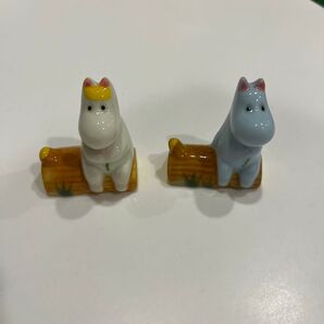 新品未使用品 ムーミン 陶器製箸置き 2個セット