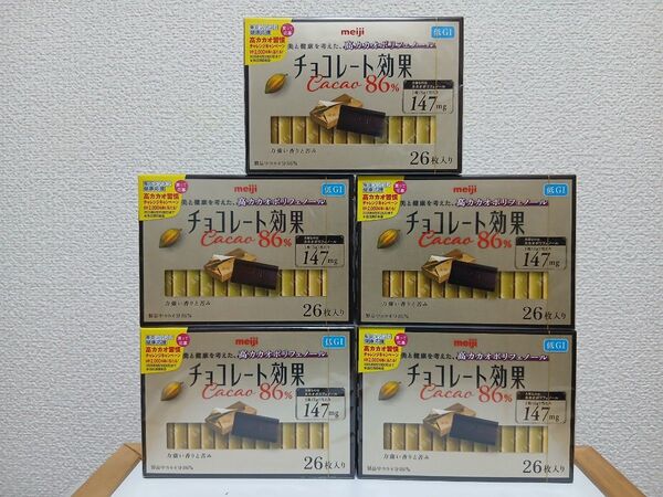 【5箱セット/②】meiji チョコレート効果86% 高カカオポリフェノール 低GI