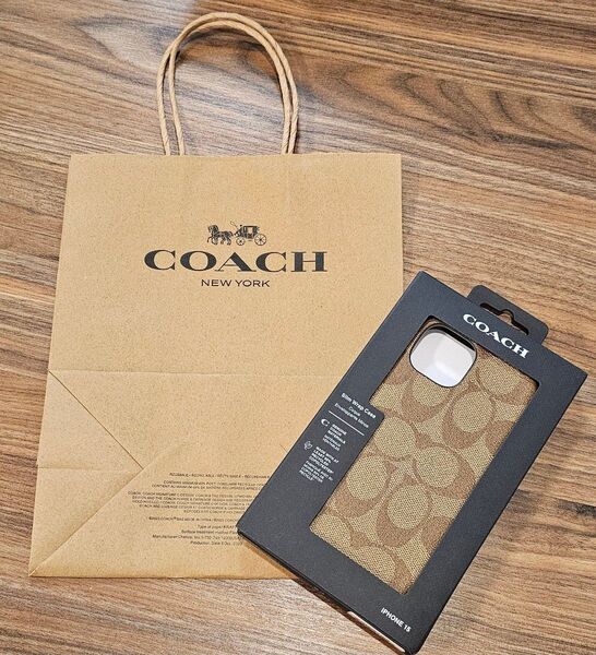 【新品未使用】コーチ COACH iPhone15 携帯 カバー スマホケース