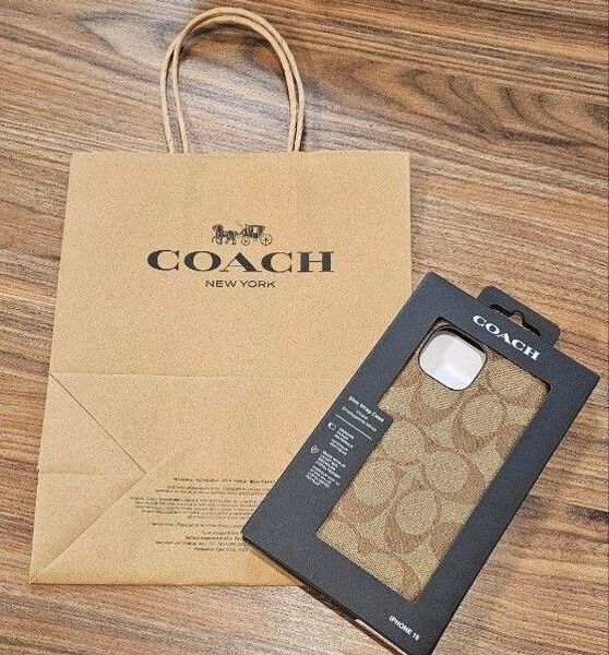 【新品未使用】コーチ COACH iPhone15 携帯 カバー スマホケース