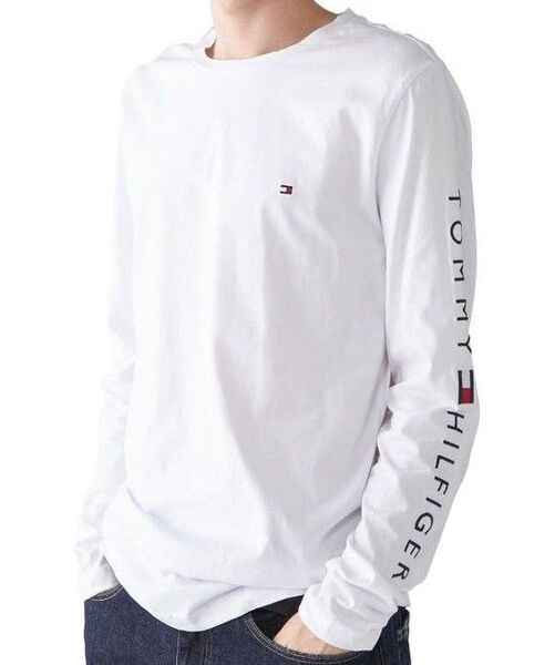 TOMMY HILFIGER トミーヒルフィガー ロンT 長袖 Tシャツ カットソー 白