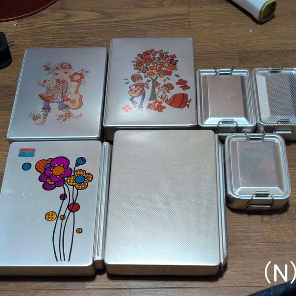 昭和レトロお弁当箱 テイネン アルミ弁当箱