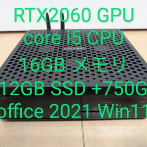 RTX2060搭載ミニゲーミングPC ZOTAC ZBOX EN52060V Windows11 office2021