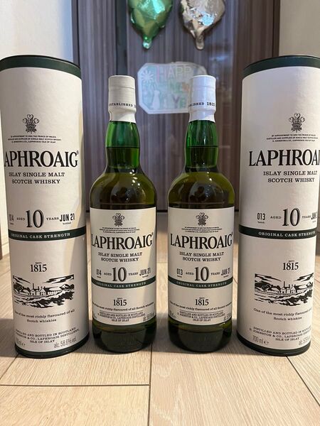 週末セール! 2本セット】ラフロイグ10年カスクストレングスバッチ013
