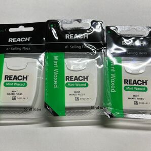 REACH Mint Waxed デンタルフロス 3個セット