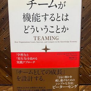 チームが機能するとはどういうことか 「学習力」と「実行力」を高める実践アプローチ エイミー・C・エドモンドソン/著 野津智子/訳