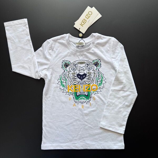 新品 KENZO KIDS キッズ トラプリント 長袖Tシャツ 5A 110cm