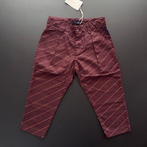 新品 TINYCOTTONS タイニーコットンズ ストライププリーツパンツ 110cm 4Y