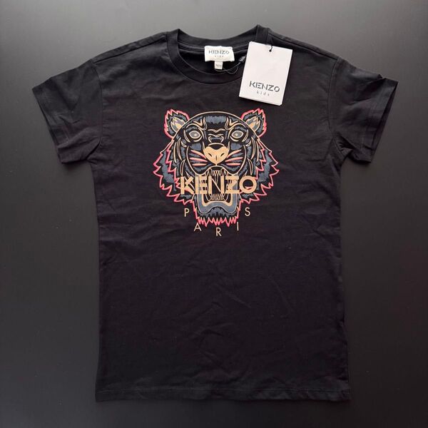 新品 KENZO KIDS タイガー 半袖 Tシャツ ブラック 8A 130cm