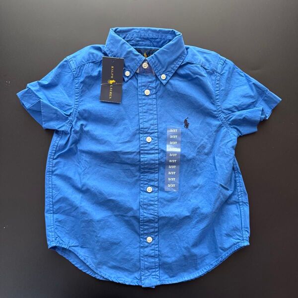 新品 Polo Ralph Lauren ラルフローレン キッズ 半袖シャツ 3/3T 95cm