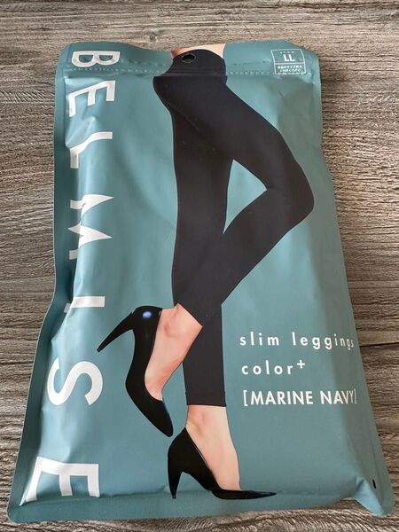 ベルミス スリムレギンス マリーンネイビー BELMISE slim leggins color+ MARINE NAVY