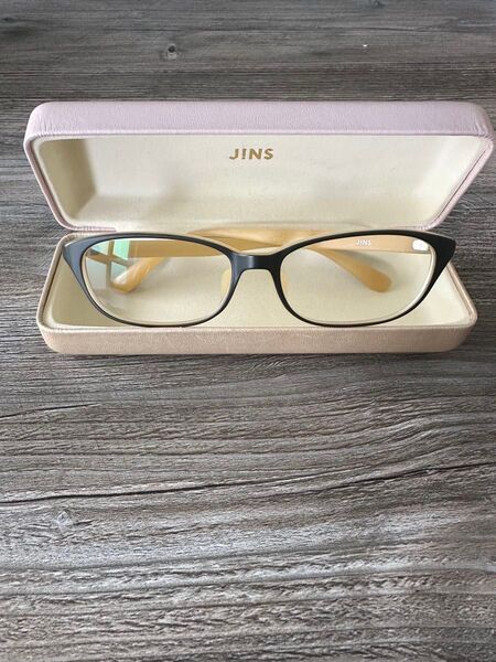JINS 度入メガネ 眼鏡 ケース付