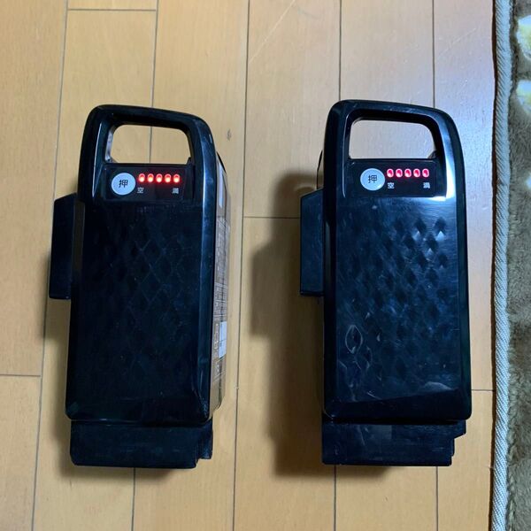 電動自転車 バッテリー 2個セット ブラック系