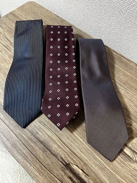 ネクタイ3本セット まとめ売り メンズ ビジネス