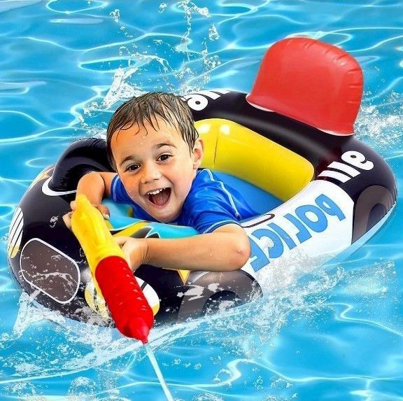 n【パトカー】セール フロート 浮き輪 ベビー 足入れ浮き輪 プール 海 キッズ
