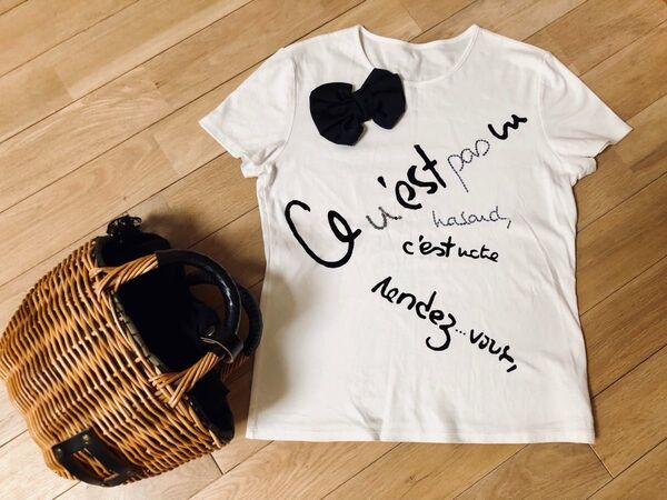 ★LANVIN ランバン リボン&スピンコール お洒落なTシャツ