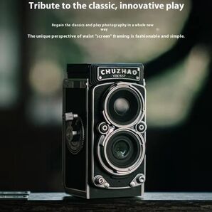 【新品当日発送】CHUZHAO Digital TLR レトロ二眼デジタルカメラ 生涯保証 16GBカード付き