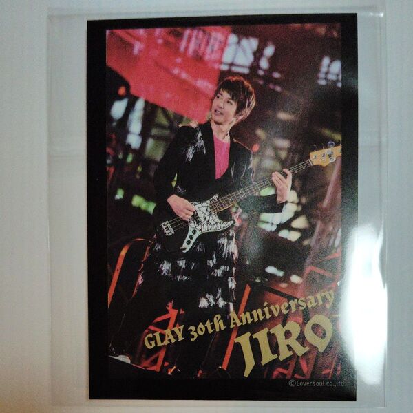 GLAY GIGO ライブフォトカード JIRO