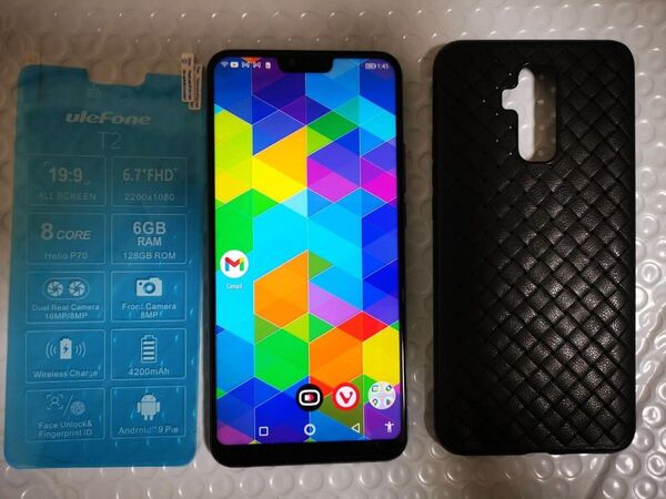 docomoバンド対応 中華スマホ Ulefone T2 ボルドーレッド