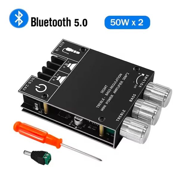 50w+50w ミニデジタルステレオアンプ スピーカー Bluetooth