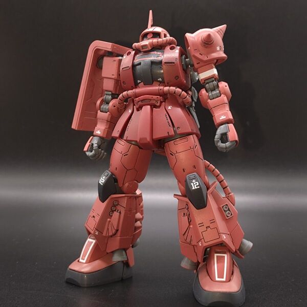 HGシャア専用高機動型ザクII【全塗装完成品】