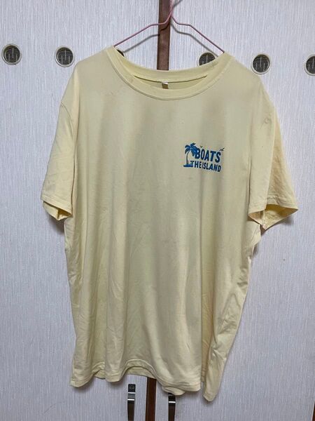 BOATS THE ISLAND Tシャツ クリームイエロー