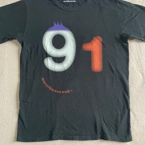 mercibeaucoup, Tシャツ 91 ナンバリング ブラック