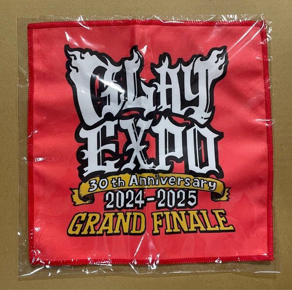 新品未開封★GLAY EXPO缶2025封入★マイクロファイバータオル 赤
