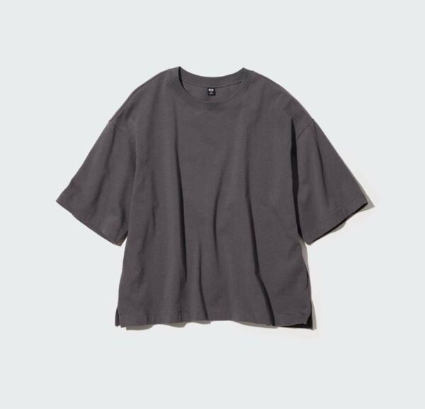 ユニクロ オーバーサイズT 5分袖 クルーネックTシャツ S