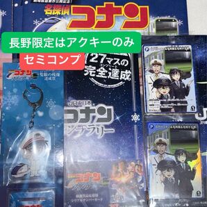 名探偵コナン スタンプラリー コナンカード 達成賞 FILE.1 FILE.2 特別編 長野限定はアクキーのみ セミコンプ