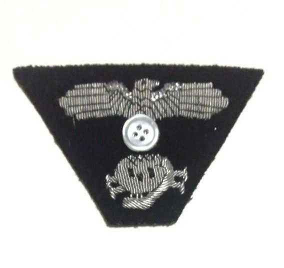 WW2 ドイツ 武装親衛隊 戦車兵将校用 帽章 / W-SS
