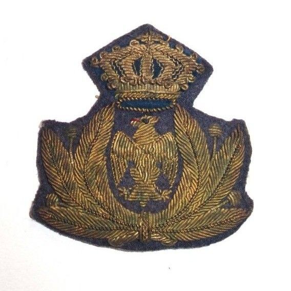 実物 WW2イタリア空軍 将校用帽章 / 伊軍