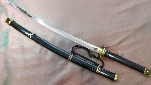 【金属刀身】膝丸 模造刀 武具 日本刀 刀剣乱舞 コスプレ 太刀 模擬刀 刀剣 日本刀 刀剣 武具