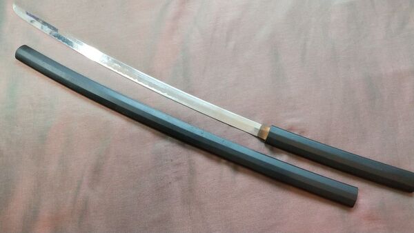 【軽量アルミ刀身】模造刀 黒木鞘 模擬刀 sword 舞踊刀 日本刀 刀剣 刀 レプリカ 武具