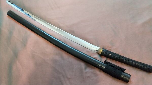 【鶴姫一文字風】模造刀 互の目刃 刀剣 喰出し鍔 模擬刀 sword 上杉謙信 日本刀 コスプレ 武具