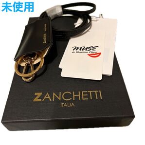 レア 新品 ZANCHETTI ザンケッティ キーリング ネックレス ブラック MUSE de Deuxieme Classe