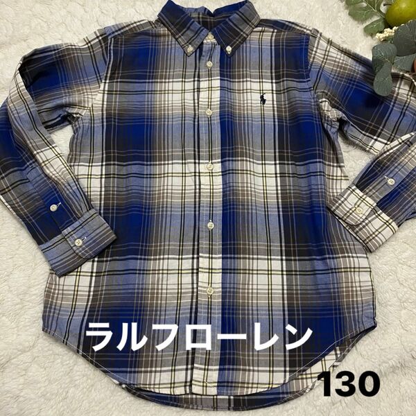 ラルフローレン チェックシャツ ボタンダウン サイズ130