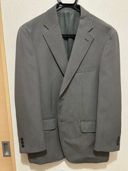 メンズ グレー ジャケット ビジネス カジュアル Lサイズ