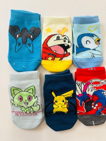 ポケモン ピカチュウ 入学 入園 靴下 6足セット ソックスソックス