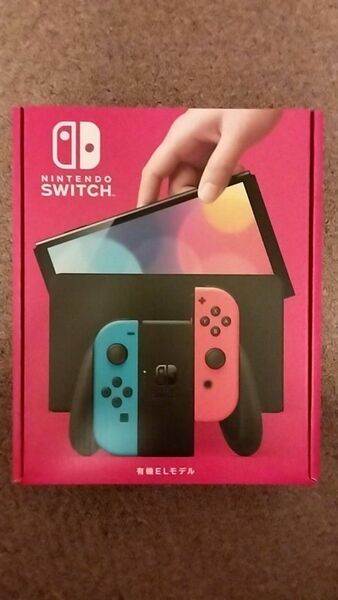 新品未開封 Nintendo Switch(有機ELモデル) Joy-Con(L) ネオンブルー/(R) ネオンレッド