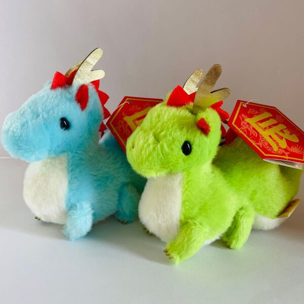 福招きの辰 ぬいぐるみ LMC キーホルダー 縁起物 お守り 出世 干支 龍 ドラゴン 招福