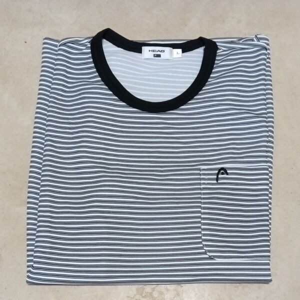 HEAD ボーダー柄半袖Tシャツ Lサイズ メンズ ヘッド半袖Tシャツ