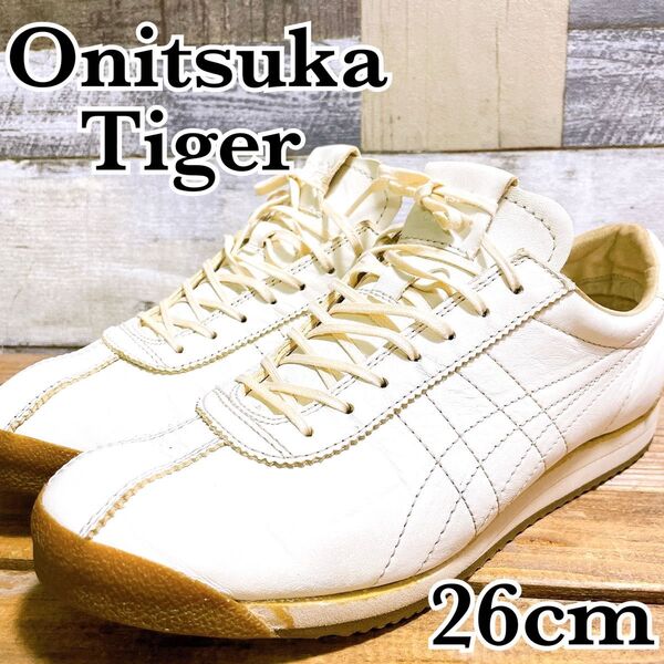 希少 Onitsuka Tiger オニツカタイガー タイガー コルセア ニッポン スニーカー 日本製 白 26cm