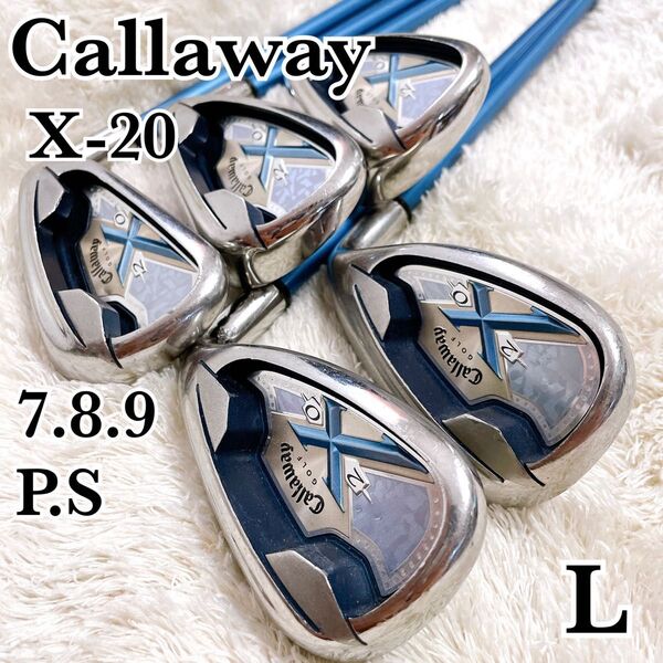 Callaway X20 キャロウェイ レディース アイアンセット 5本 L 右 簡単 初心者