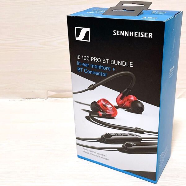 未使用品 SENNHEISER IE 100 PRO BT BUNDLE ゼンハイザー ワイヤレス ワイヤード イヤホン レッド