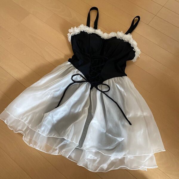 中古 M 水着 スイムウェア ハウスクリーニング済み ワンピース水着 黒 水陸両用 イベント