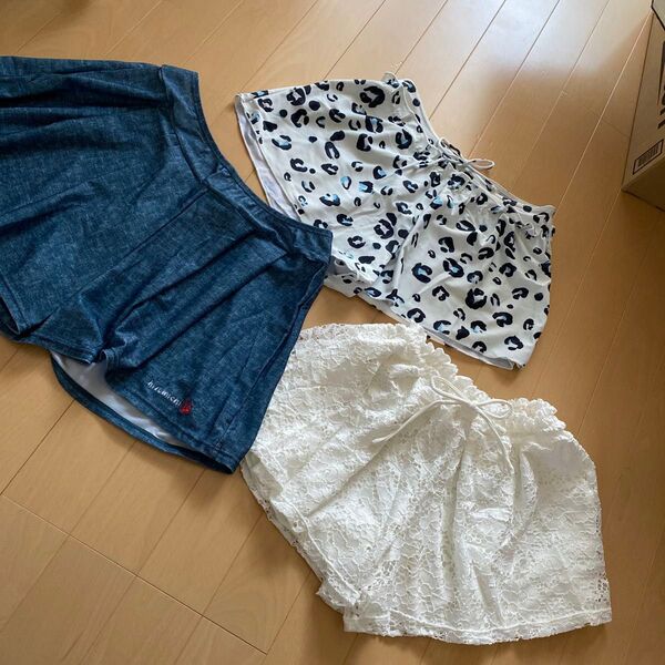 中古 M ショーパン ショートパンツ 3枚セット ハウスクリーニング済み