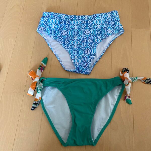 中古 L 水着 2枚セット ビキニ スイムウェア ハウスクリーニング済み ビキニショーツ 水着の下のみ